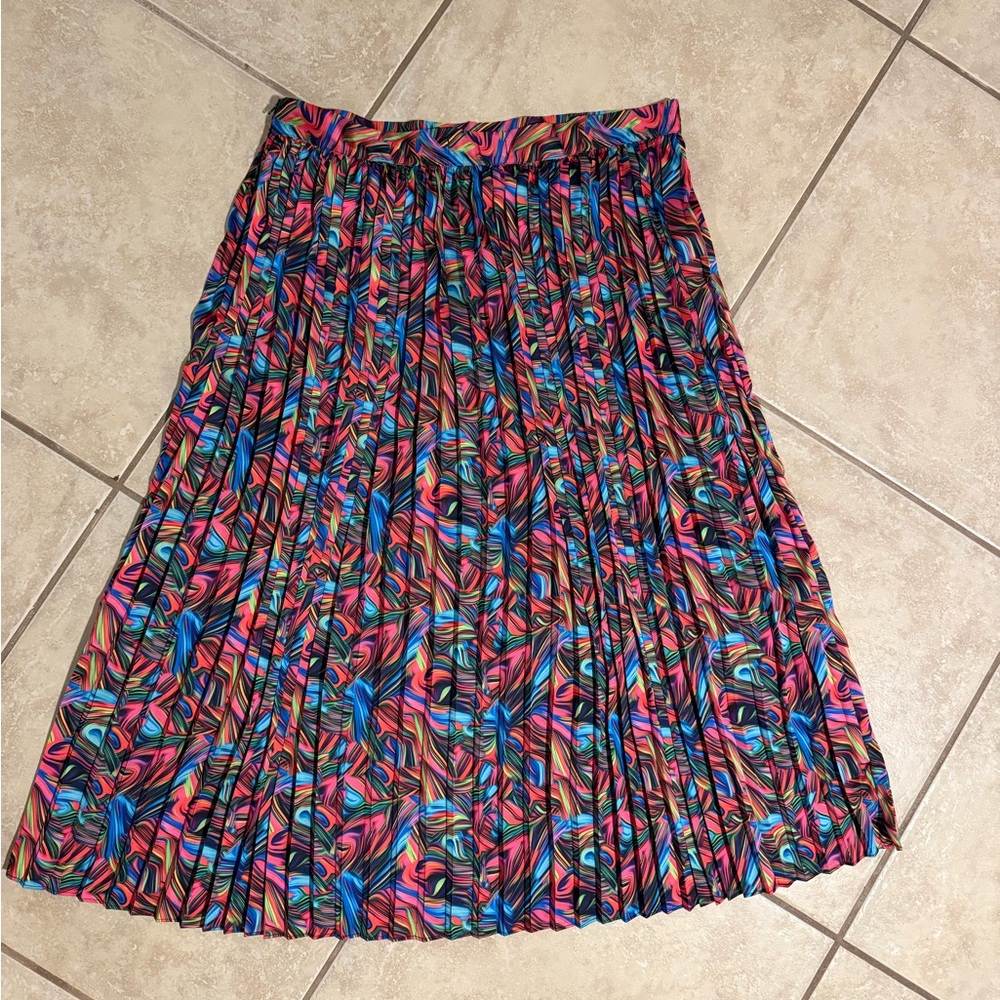 Colorful Pleated Women's Skirt